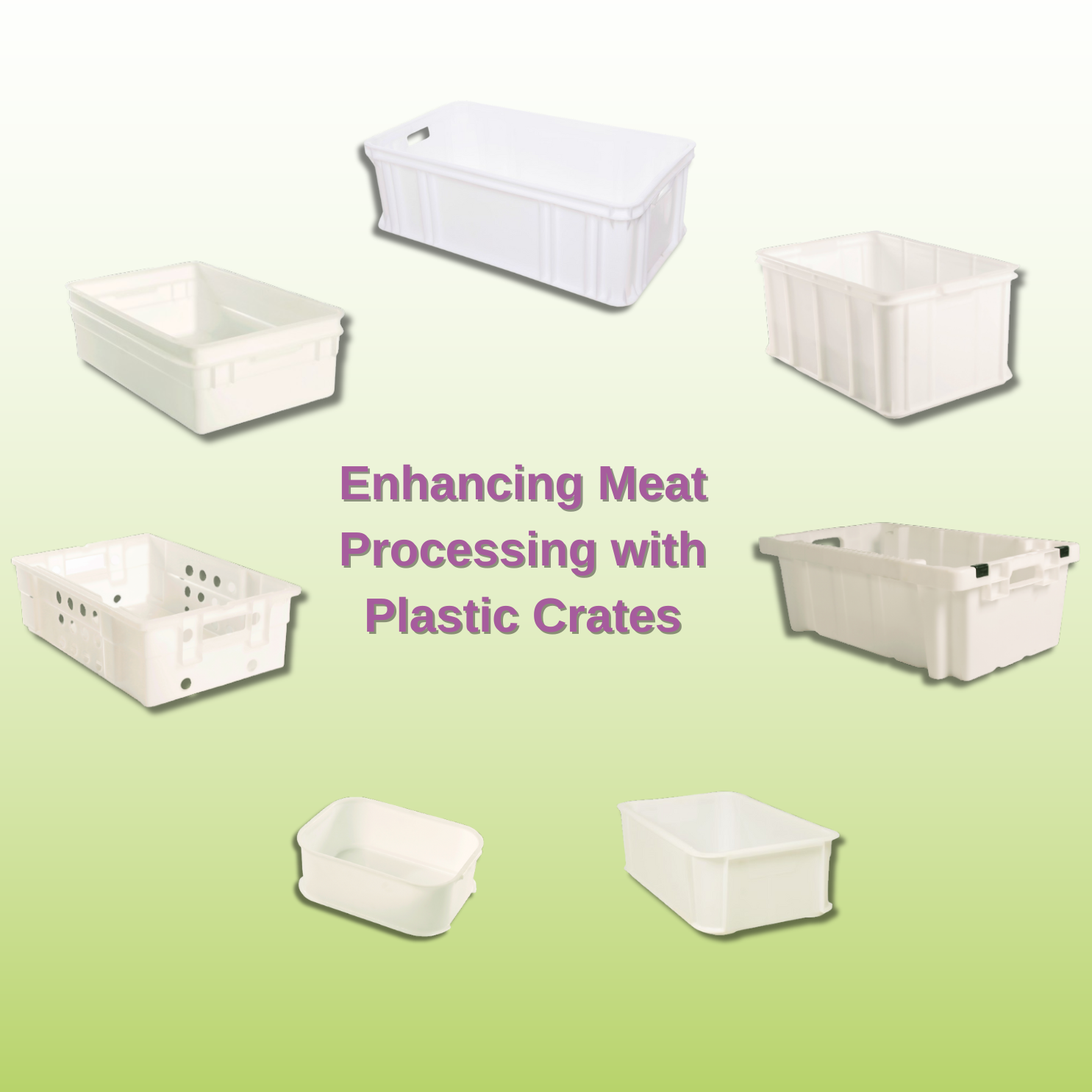 Container Meat Store Hygienic Handling: Enhancing Meat Processing with Plastic Crates ...
