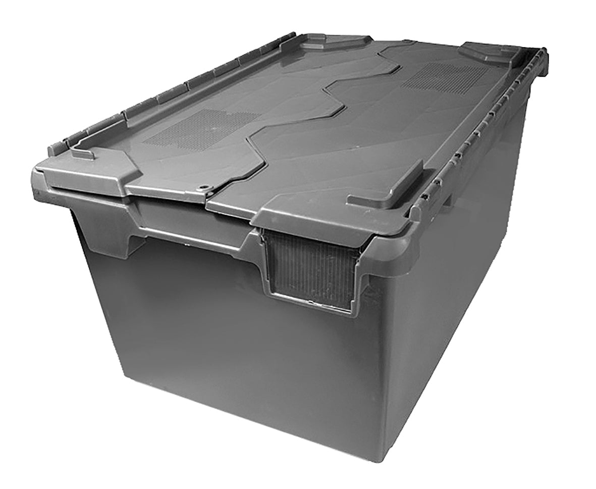 Container 75 Liter 75 Litre Attached Lid Container - AT75356 – Mpact Plastic Containers ...